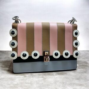 Fendi Roma Striped Spike Purse